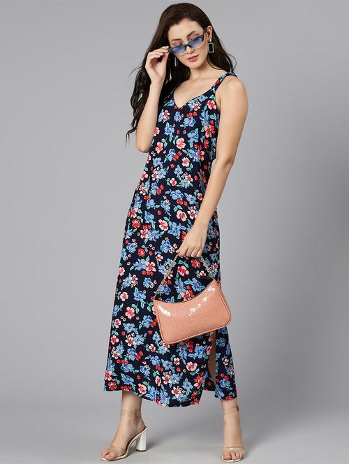 floral print a-line dress - 18471029 - Standard Image - 1