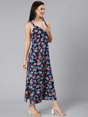 floral print a-line dress - 18471029 - Standard Image - 4