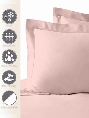 pizuna cotton 400 thread count standard pillowcases tan 100% long staple cotton satin pillowcase tan 2 pillow cover - 18471177 - Standard Image - 2