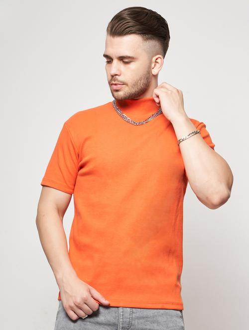 orange solid t-shirt - 18471388 - Standard Image - 1