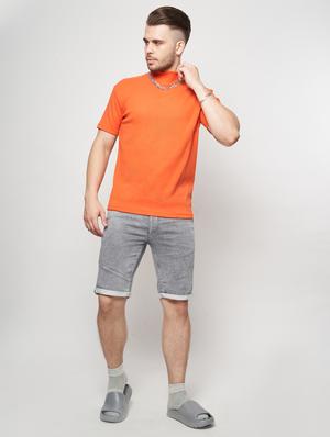 orange solid t-shirt - 18471388 - Standard Image - 4