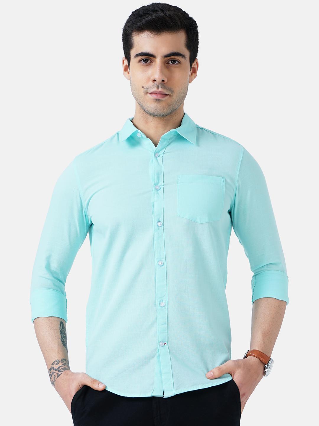 casual shirt, has a spread collar, - 18471437 - Zoom Image - 2
