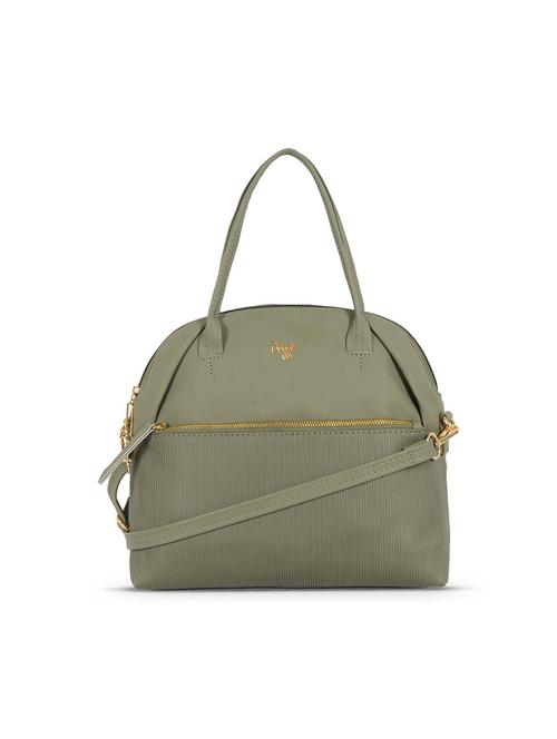 olive solid regular handbag - 18471676 - Very Small Image - 1