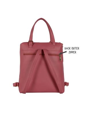 pink solid regular backpack - 18471838 - Standard Image - 4