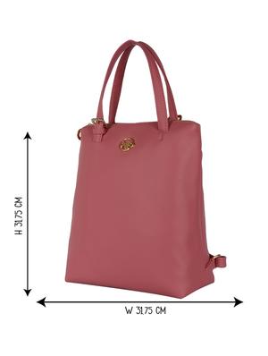 pink solid regular backpack - 18471838 - Standard Image - 5