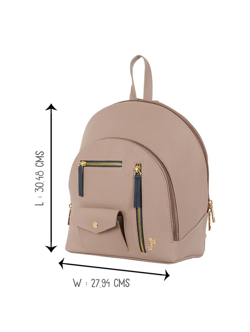 mauve solid regular backpack - 18471839 - Zoom Image - 6