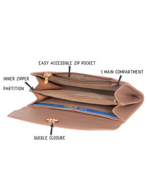 mauve solid wallet - 18471841 - Standard Image - 3