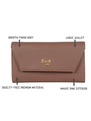 mauve solid wallet - 18471841 - Standard Image - 4