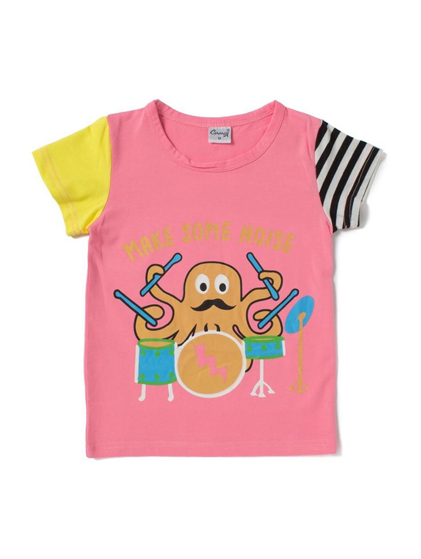 boys round neck graphic print t-shirt - 18472254 - Zoom Image - 1
