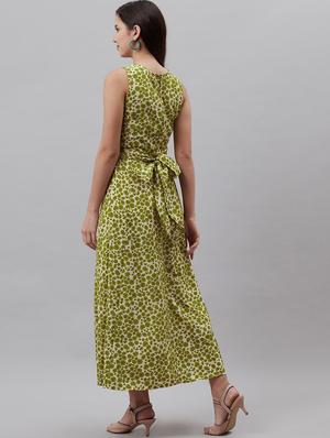 v-neck floral maxi dress - 18472981 - Standard Image - 3