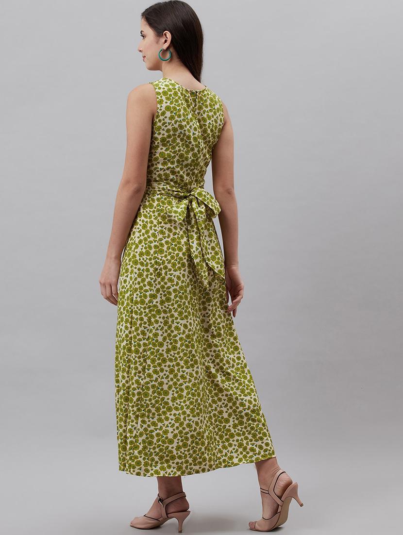 v-neck floral maxi dress - 18472981 - Zoom Image - 3