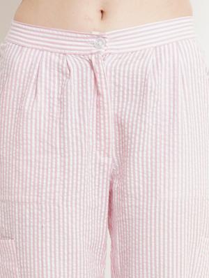 pink striped jogger - 18473067 - Standard Image - 5