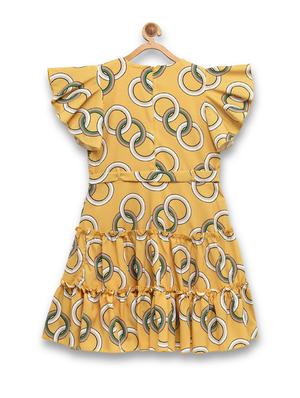 girls yellow printed jacket - 18473261 - Standard Image - 2