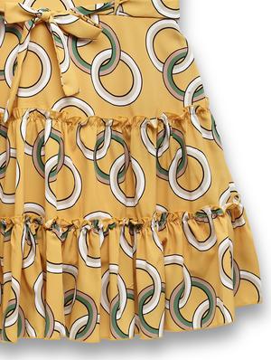 girls yellow printed jacket - 18473261 - Standard Image - 3