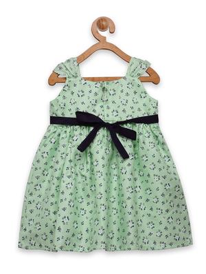 girls sea green floral frock - 18473274 - Standard Image - 2