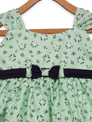 girls sea green floral frock - 18473274 - Standard Image - 3