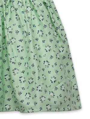 girls sea green floral frock - 18473274 - Standard Image - 4
