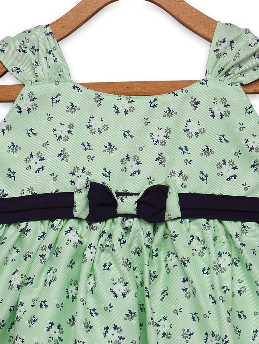 girls sea green floral frock - 18473274 - Zoom Image - 3
