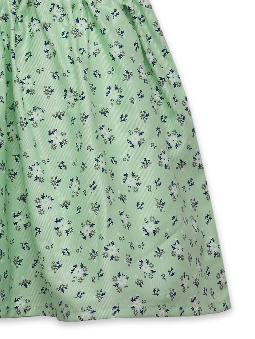 girls sea green floral frock - 18473274 - Zoom Image - 4