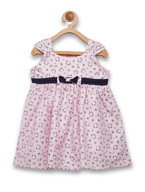 girls pink floral frock - 18473276 - Standard Image - 1
