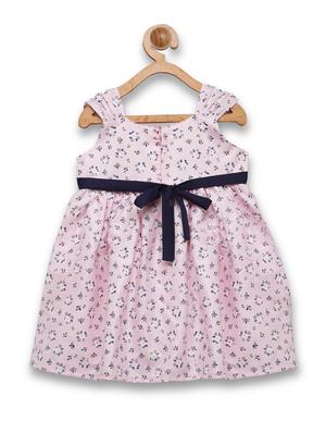 girls pink floral frock - 18473276 - Standard Image - 2