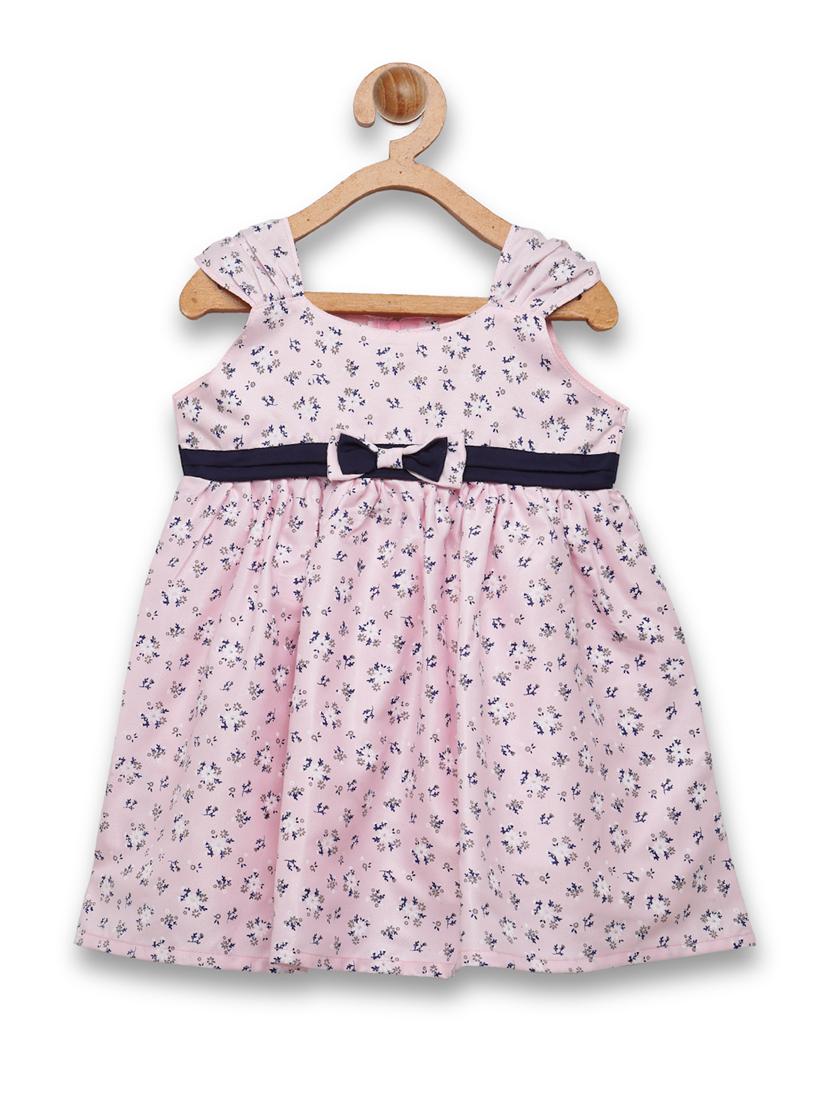 girls pink floral frock - 18473276 - Zoom Image - 1