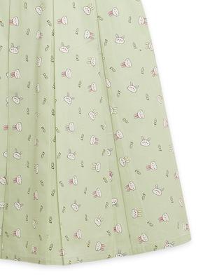girls sea green floral frock - 18473284 - Standard Image - 3