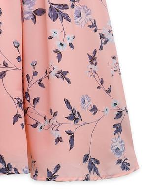 girls pink floral frock - 18473286 - Standard Image - 4