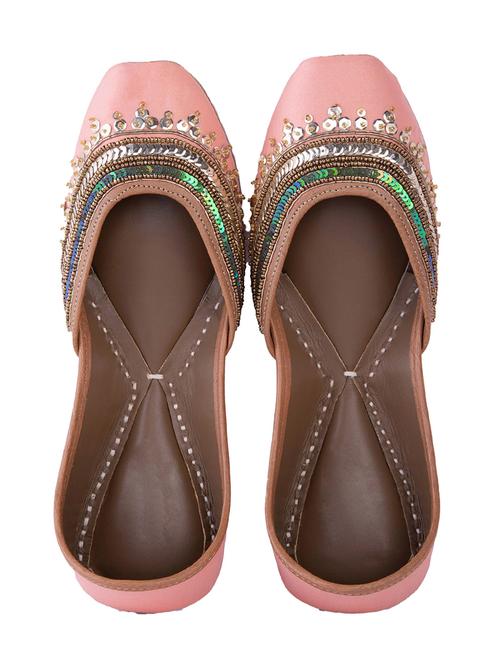 women embellished slip on juti - 18473865 - Standard Image - 1
