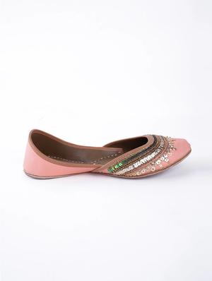women embellished slip on juti - 18473865 - Standard Image - 2