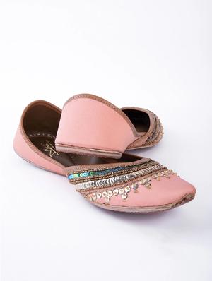 women embellished slip on juti - 18473865 - Standard Image - 4