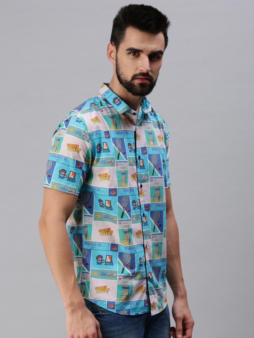 multi colored printed casual shirt - 18474092 - Zoom Image - 2