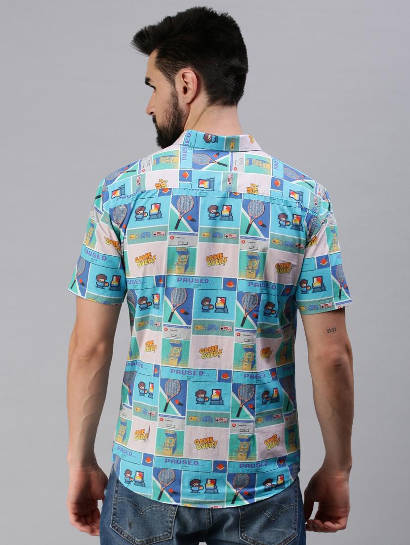 multi colored printed casual shirt - 18474092 - Zoom Image - 3