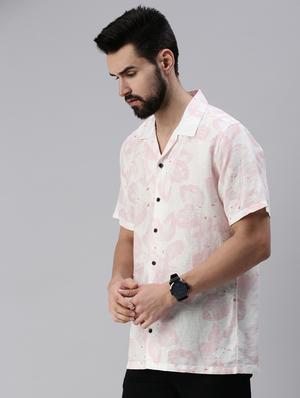 white printed casual shirt - 18474104 - Standard Image - 2