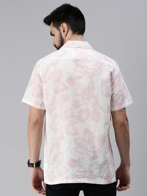 white printed casual shirt - 18474104 - Standard Image - 3