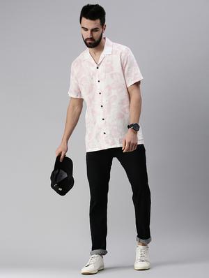 white printed casual shirt - 18474104 - Standard Image - 4