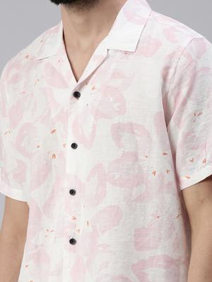 white printed casual shirt - 18474104 - Standard Image - 5