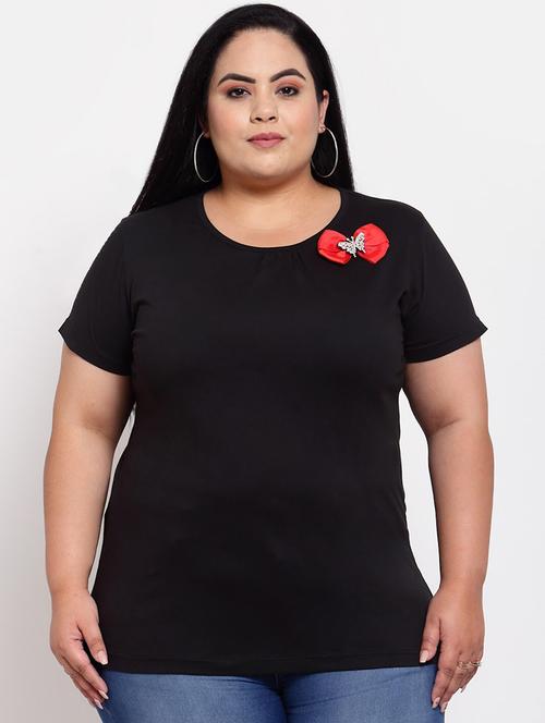 round neck solid regular tees - 18475500 - Standard Image - 1