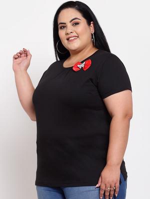 round neck solid regular tees - 18475500 - Standard Image - 2