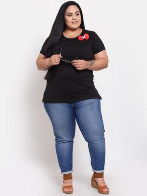 round neck solid regular tees - 18475500 - Standard Image - 4