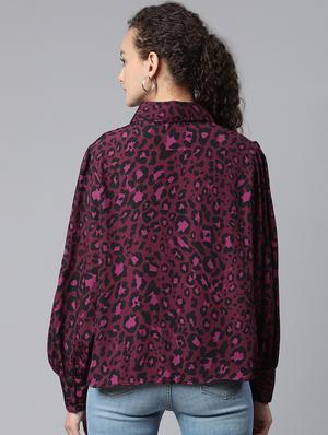 bishop sleeved animal printed regular shirt - 18475544 - Standard Image - 3