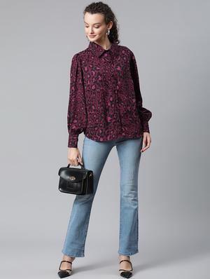 bishop sleeved animal printed regular shirt - 18475544 - Standard Image - 4
