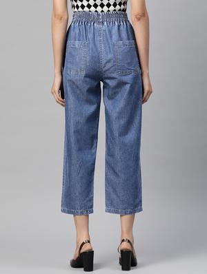 high rise washed denim jean - 18475666 - Standard Image - 3