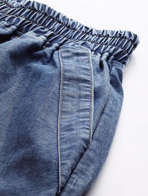 high rise washed denim jean - 18475666 - Standard Image - 5