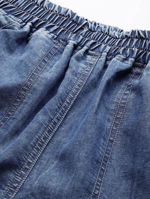 high rise washed denim jean - 18475666 - Standard Image - 6