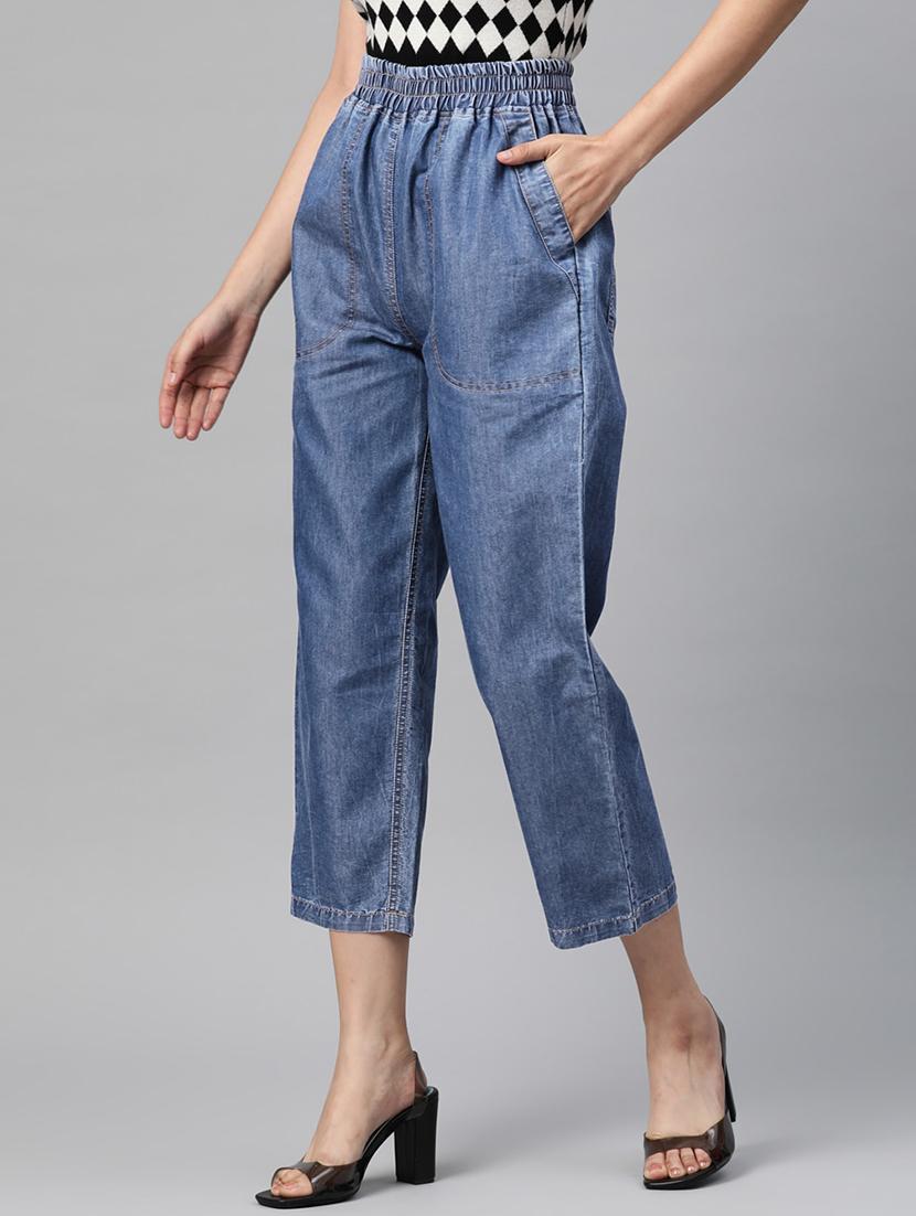 high rise washed denim jean - 18475666 - Zoom Image - 2