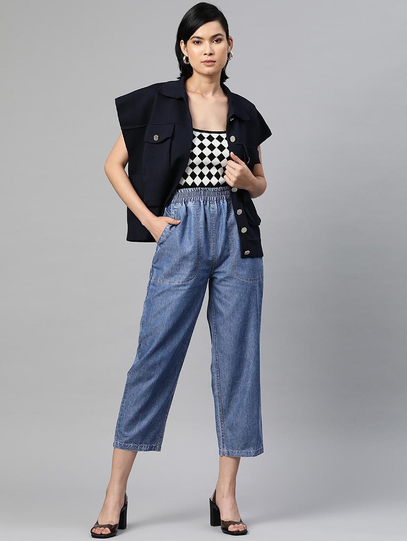 high rise washed denim jean - 18475666 - Zoom Image - 4