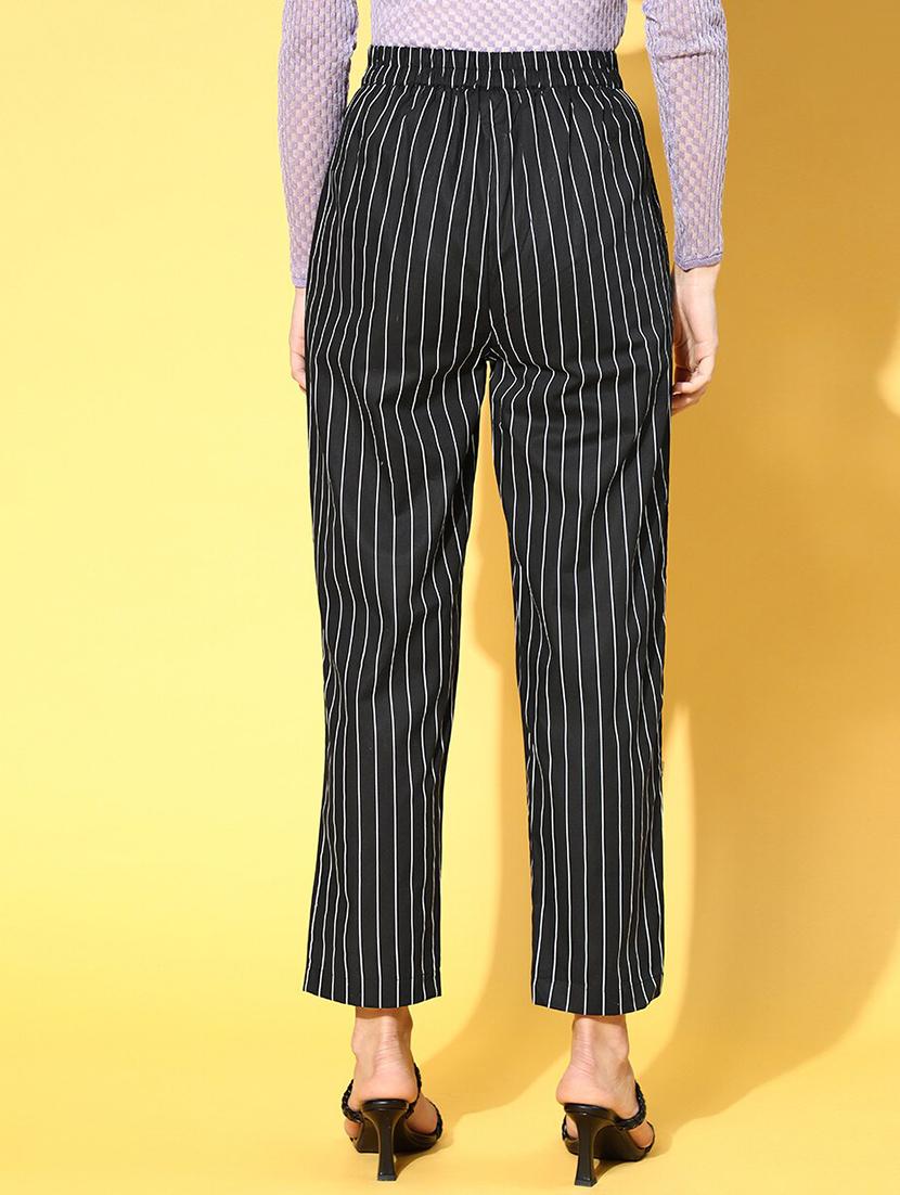 high rise striped pleated trouser - 18475696 - Zoom Image - 3