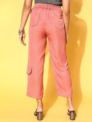 high rise solid cargo trouser - 18475711 - Standard Image - 3