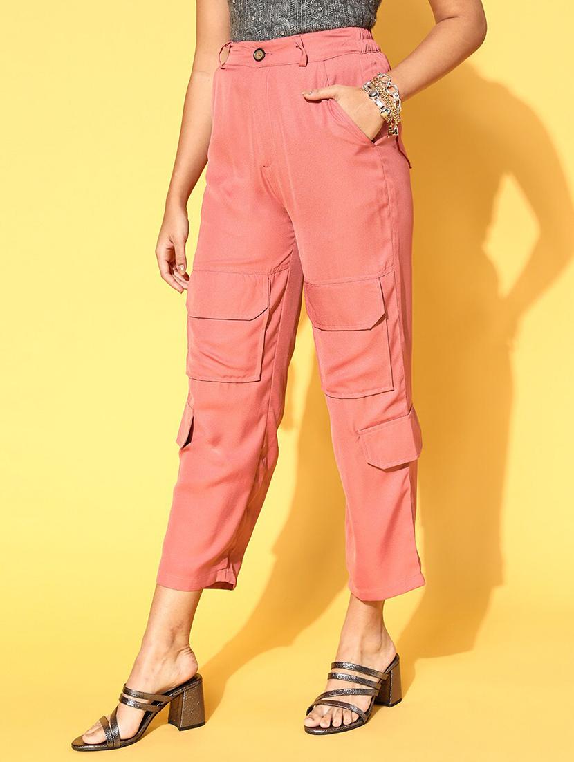 high rise solid cargo trouser - 18475711 - Zoom Image - 2